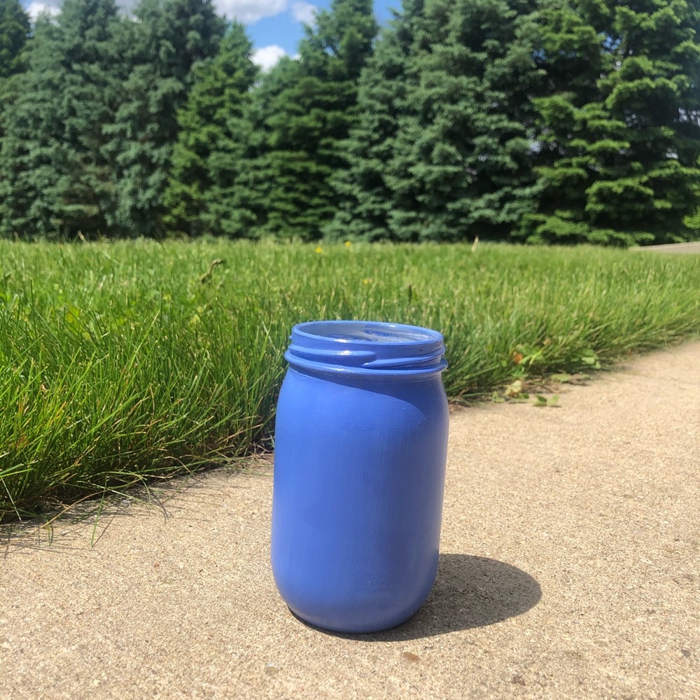 Painted Glass Jars - Picture 3 of 8